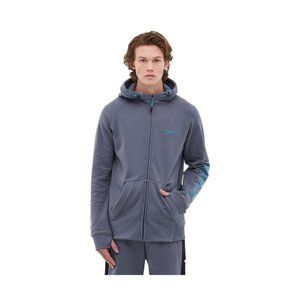 Men's Bench Lucian Zip Hoodie Steel Grey-NWT- SZ L &XL